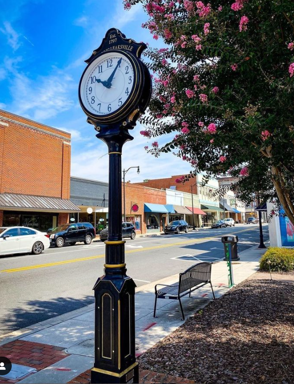 Historic Leaksville Clock on Washington Street